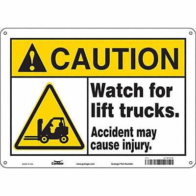 Safety Sign 14 W 10 H 0.055 Thickness