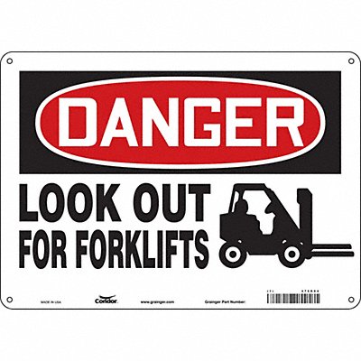 Safety Sign 14 W 10 H 0.055 Thickness
