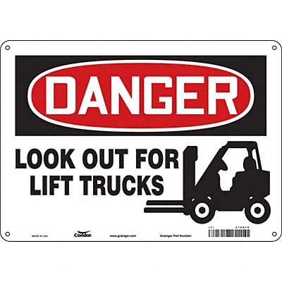 Safety Sign 14 W 10 H 0.055 Thickness