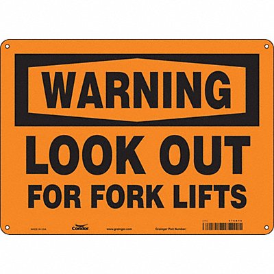 Safety Sign 14 W 10 H 0.055 Thickness