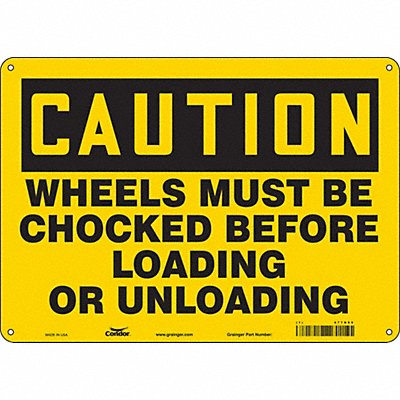 Safety Sign 14 Wx10 H 0.055 Thickness