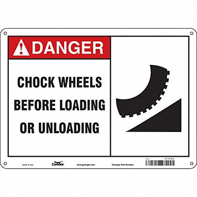 Safety Sign 14 Wx10 H 0.055 Thickness