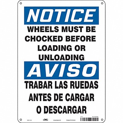 Safety Sign 10 Wx14 H 0.055 Thickness