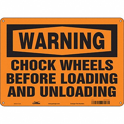 Safety Sign 14 Wx10 H 0.055 Thickness