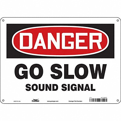 Safety Sign 14 Wx10 H 0.055 Thickness