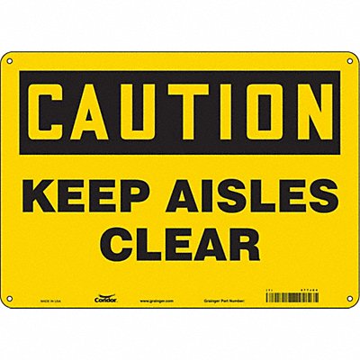Safety Sign 14 W 10 H 0.055 Thickness