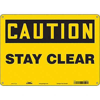 Safety Sign 14 W 10 H 0.055 Thickness