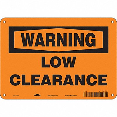 Traffic Sign 10 W 7 H 0.032 Thickness