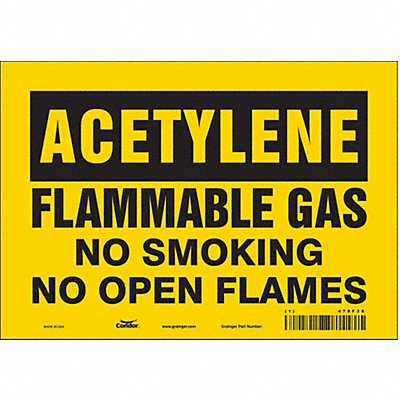 Danger Sign 10 Wx7 H 0.004 Thickness