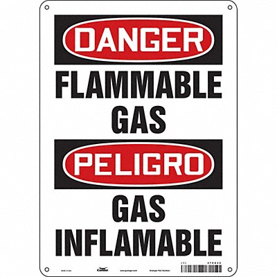 Danger Sign 10 Wx14 H 0.055 Thickness