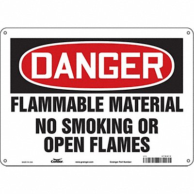 Danger Sign 14 Wx10 H 0.055 Thickness