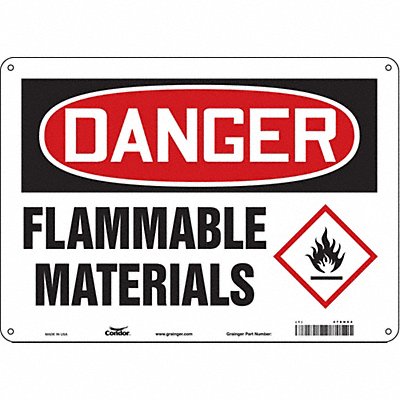 Danger Sign 14 Wx10 H 0.032 Thickness