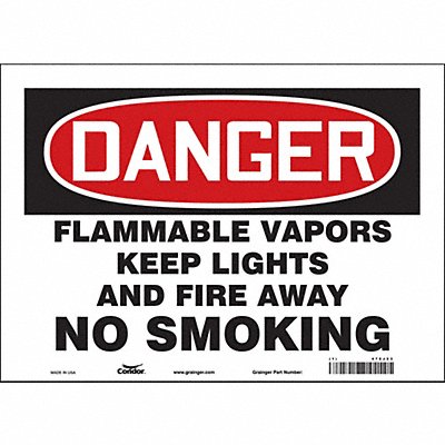 Danger Sign 14 Wx10 H 0.004 Thickness