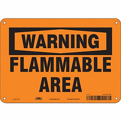 Danger Sign 10 Wx7 H 0.055 Thickness