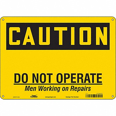 Safety Sign 14 Wx10 H 0.055 Thickness