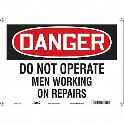Safety Sign 14 W 10 H 0.055 Thickness