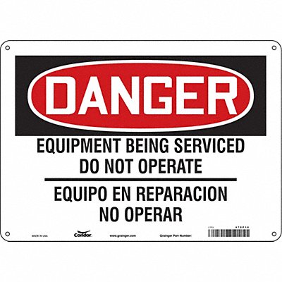 Safety Sign 14 W 10 H 0.055 Thickness