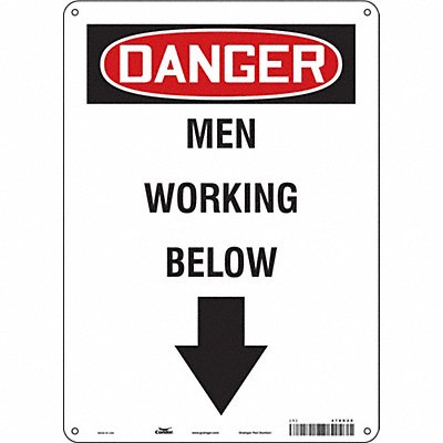 Safety Sign 10 W 14 H 0.055 Thickness