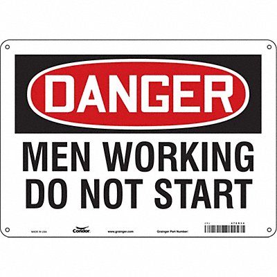 Safety Sign 14 W 10 H 0.055 Thickness