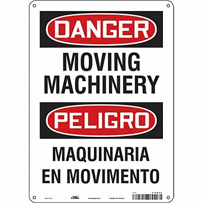 Safety Sign 10 W 14 H 0.055 Thickness