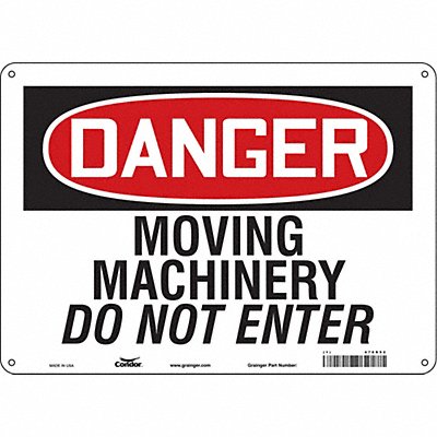 Safety Sign 14 W 10 H 0.055 Thickness