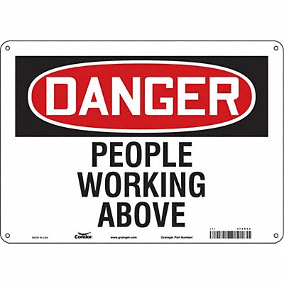 Safety Sign 14 W 10 H 0.055 Thickness