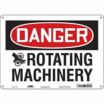 Safety Sign 14 W 10 H 0.055 Thickness