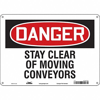 Safety Sign 14 W 10 H 0.055 Thickness
