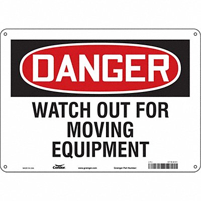 Safety Sign 14 W 10 H 0.055 Thickness