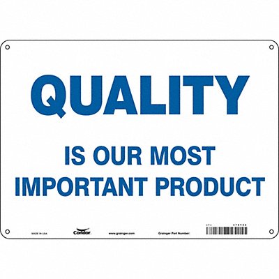 Safety Sign 14 Wx10 H 0.055 Thickness