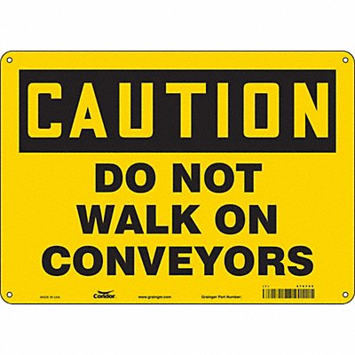 Safety Sign 14 Wx10 H 0.055 Thickness