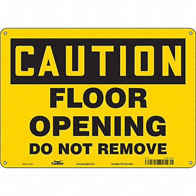 Safety Sign 14 Wx10 H 0.055 Thickness