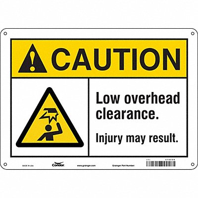 Safety Sign 14 Wx10 H 0.055 Thickness