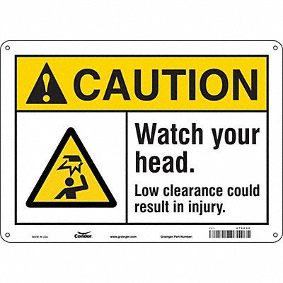 Safety Sign 14 Wx10 H 0.055 Thickness