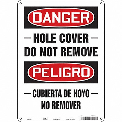 Safety Sign 10 Wx14 H 0.055 Thickness
