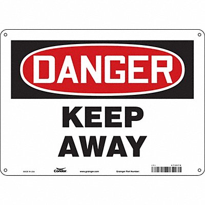 Safety Sign 14 W 10 H 0.055 Thickness