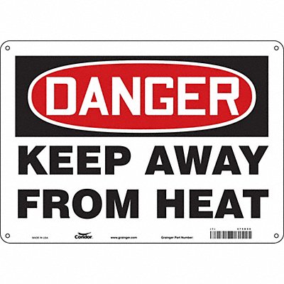Safety Sign 14 W 10 H 0.055 Thickness