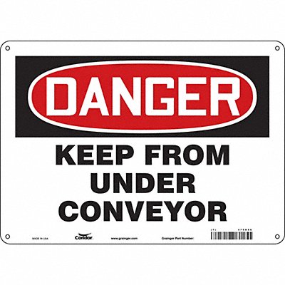 Safety Sign 14 W 10 H 0.055 Thickness