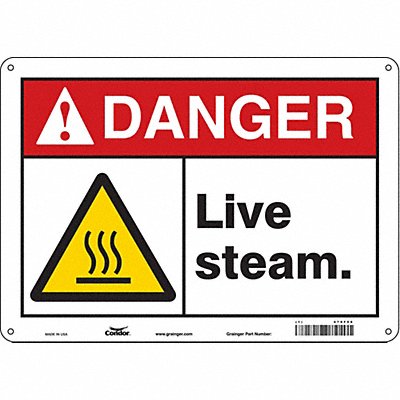 Safety Sign 14 W 10 H 0.055 Thickness