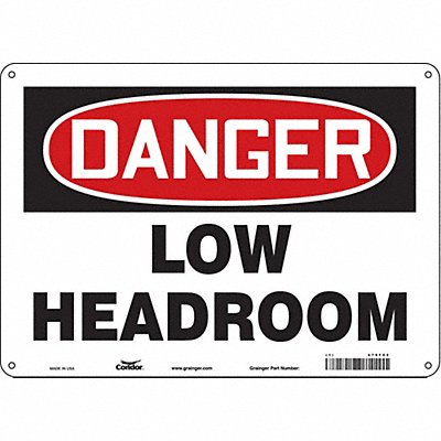 Safety Sign 14 W 10 H 0.055 Thickness
