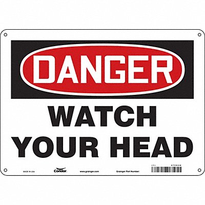 Safety Sign 14 W 10 H 0.055 Thickness