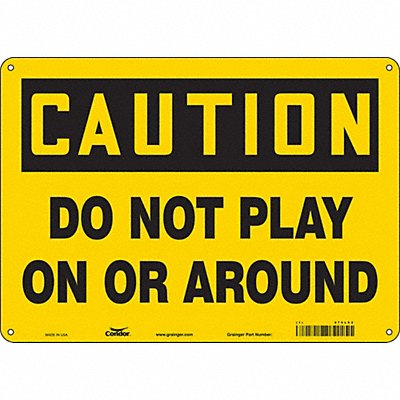 Safety Sign 14 W 10 H 0.055 Thickness
