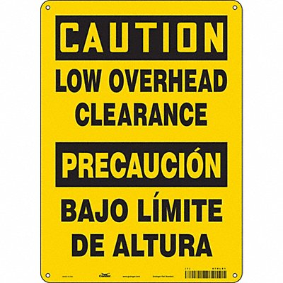 Safety Sign 10 W 14 H 0.055 Thickness