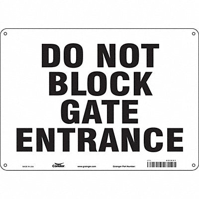 Safety Sign 14 Wx10 H 0.055 Thickness