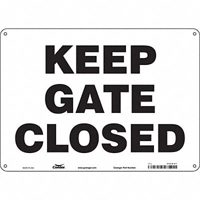 Safety Sign 14 Wx10 H 0.055 Thickness