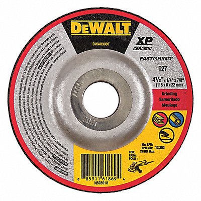 Abrasive Cut-Off Wheel 4-1/2 Wheel dia. (DWA8908F)