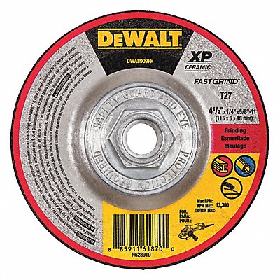 Abrasive Cut-Off Wheel 4-1/2 Wheel dia. (DWA8909FH)