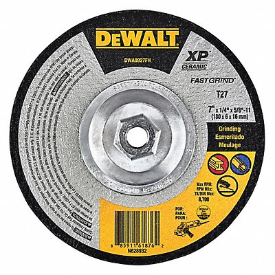 Abrasive Cut-Off Wheel 7 Wheel dia. (DWA8927FH)
