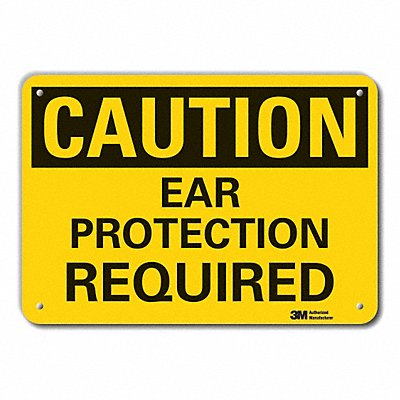 Caution Sign 14 W 10 H 0.055 Thick