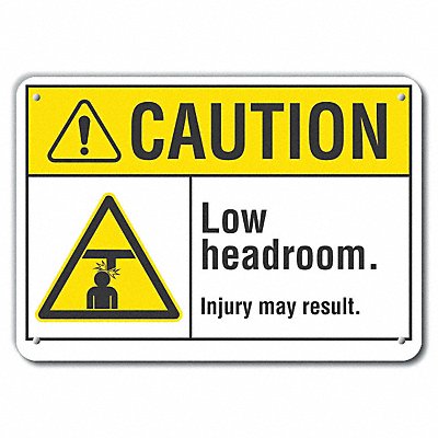 Caution Sign 14 W 10 H 0.055 Thick